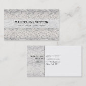 Silberne Schlangen-Haut Visitenkarte (Vorne/Hinten)