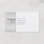 Silberne Schlangen-Haut Visitenkarte (Rückseite)