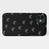 Silberne Schmetterlinge Case-Mate iPhone Hülle (Rückseite (Horizontal))