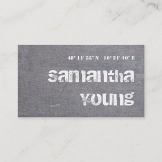 Silberne Schmutz-Breite-und Länge-Visitenkarte Visitenkarte