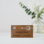 Silberne Schnalle AgedLeather Visitenkarte (Stehend Vorderseite)