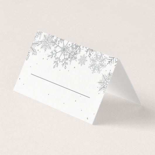 Silberne Schneekarten (Vorderseite)