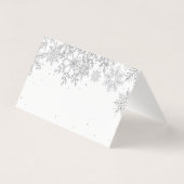Silberne Schneekarten (Rückseite)