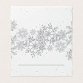 Silberne Schneekarten (Außenseite Aufgefaltet)