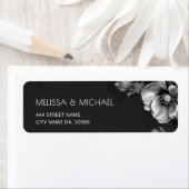 Silberne schwarze Blumen dunkle Stimmung  (Insitu)