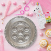 Silberne Seder Platte Pappteller (Party)