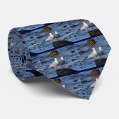 Silberne Seemöwen Krawatte (Gerollt)