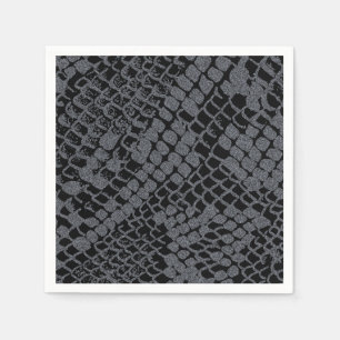 Silberne Serviette