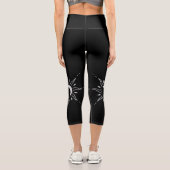 Silberne Sonne Capri Leggings (Rückseite)
