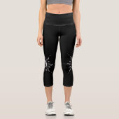 Silberne Sonne Capri Leggings (Vorderseite)