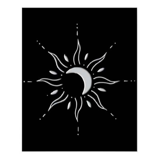 Silberne Sonne Poster (Vorderseite)