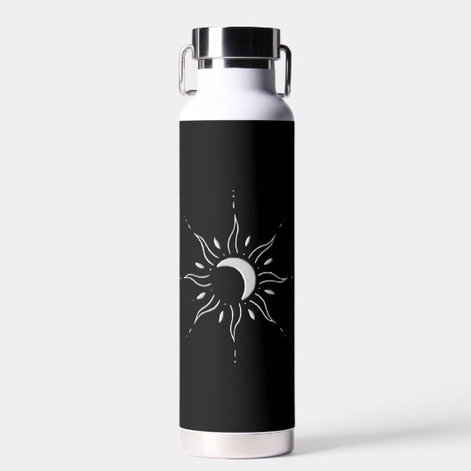 Silberne Sonne  Trinkflasche (Vorne)