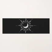 Silberne Sonne Yogamatte (Rückseite (Horizontal))