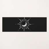 Silberne Sonne Yogamatte (Vorderseite (Horizontal))