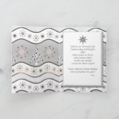 Silberne Sonnenwende Feiertagskarte (Innenseite)