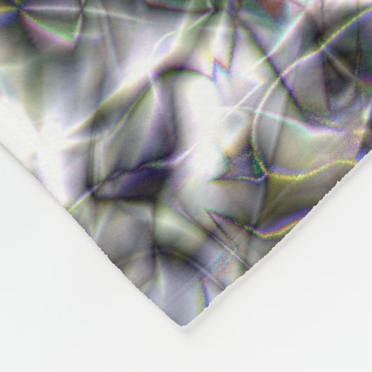 Silberne Spitze Fleecedecke (Ecke)