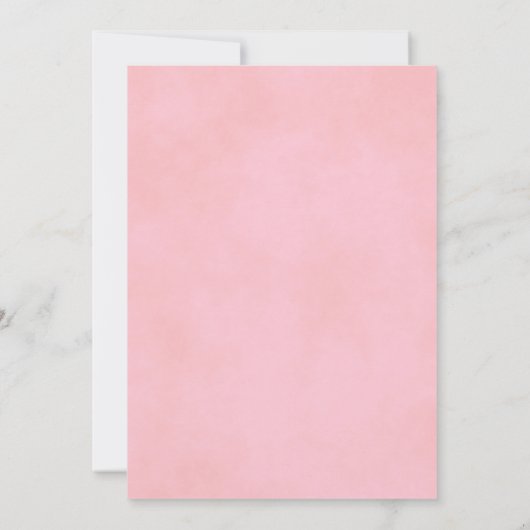 Silberne Spitzen und rosa, formale weiße Hochzeit Einladung (Rückseite)