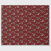 Silberne Sporen Geschenkpapier (Flach)