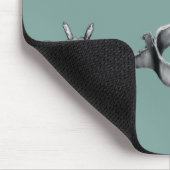 Silberne Sporen Mousepad (Ecke)