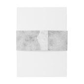 Silberne Spritzer Hintergrund modern Einladungsbanderole (Rückseitenbeispiel)