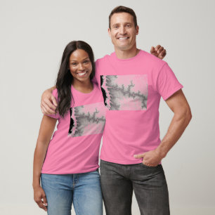 Silberne Störungs-Linie T - Shirt