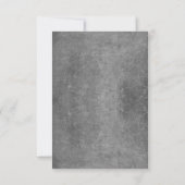 silberne Streichellichter Hochzeitskarten RSVP (Rückseite)