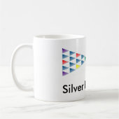 Silberne Summen-Café-Kaffee-Tasse - Weiß Kaffeetasse (Links)