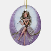 Silberne Symphonie - Fantasie-Verzierung Keramikornament (Rechts)