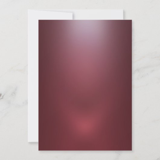 Silberne Tropfen, Kleidung Rose Burgundy Quinceane Einladung (Rückseite)