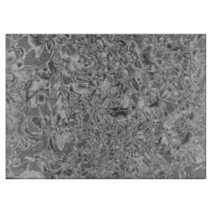 Silberne u. graue Kunst-hackendes Brett