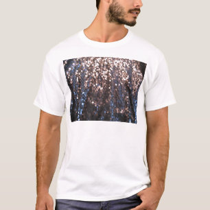Silberne und blaue Glitzern T-Shirt