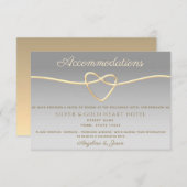 Silberne und goldene Seidenhochzeit - Informations (Vorne/Hinten)