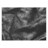 Silberne und schwarze lederne Beschaffenheit Tischdecke (Vorderseite (Horizontal))