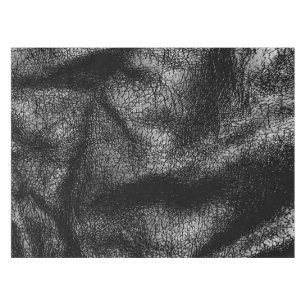 Silberne und schwarze lederne Beschaffenheit Tischdecke