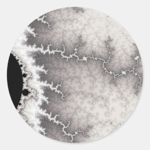 Silberne Verwerfungslinie-Aufkleber Runder Aufkleber