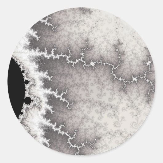 Silberne Verwerfungslinie-Aufkleber Runder Aufkleber (Vorderseite)