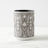 Silberne Verzierte moderne Tasse (Zentrum)