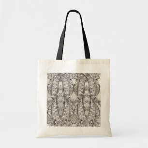 Silberne verzierte moderne Tote-Tasche Tragetasche