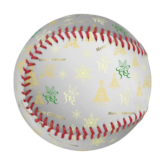 silberne Weihnachten Baseball (Vorderseite Links)