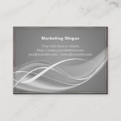 Silberne Welle Visitenkarte (Rückseite)