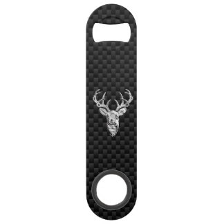 Silberne wilde Rotwild auf Speedflaschenöffner