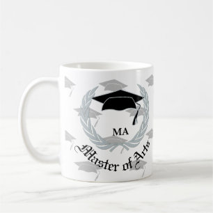 Silberne Wreath-Hauptkunst-Abschluss-Feier Kaffeetasse