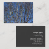 Silberne Zweige 02 Visitenkarte (Vorne/Hinten)