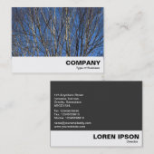 Silberne Zweige 02 Visitenkarte (Vorne/Hinten)