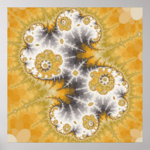 Silbernebel-Poster Poster