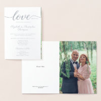 Silberner 25. Hochzeitstag Foto