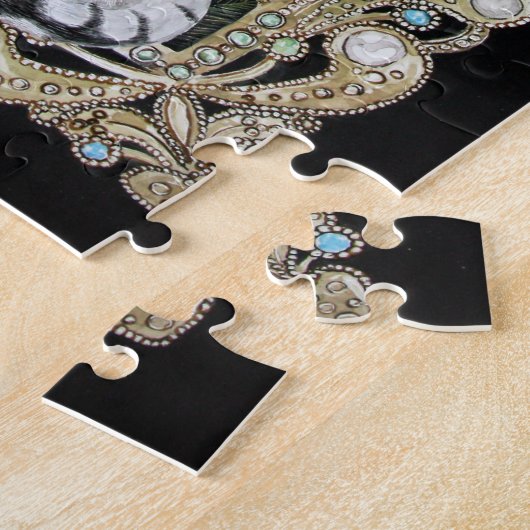 Silberner Ägypter Mau Puzzle (Seite)