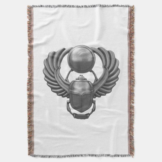 Silberner ägyptischer Scarabäus Decke (Vorderseite Vertikal)