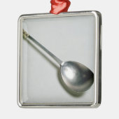 Silberner Apostellöffel mit GoldSiegelspitze, 1668 Ornament Aus Metall (Links)