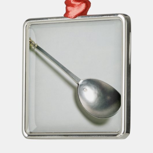 Silberner Apostellöffel mit GoldSiegelspitze, 1668 Ornament Aus Metall (Links)